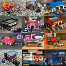 1:64 Scale Diorama Building Kits for Hot Wheels & Diecast Cars - DIY Model Kit
