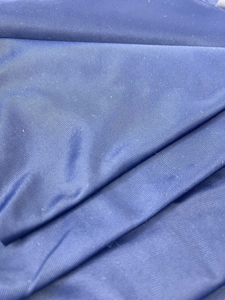 Blue Solid Polyester Silky Fabric 3/4 Yard 64 Wide Unbranded Navy Slight Texture - Image 3 of 4