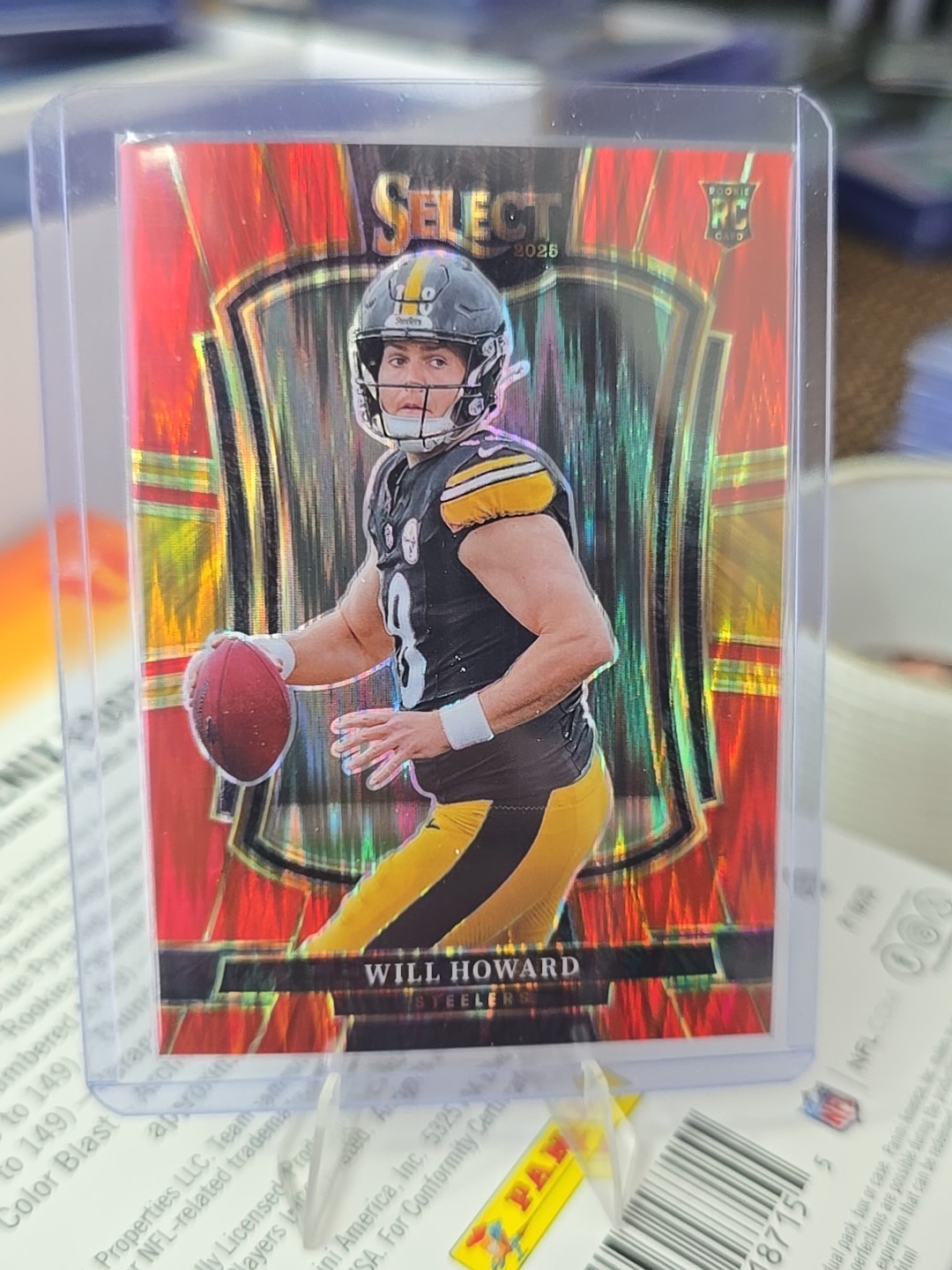 2025 Select - Will Howard #152 Premier Level Red  /249 RC