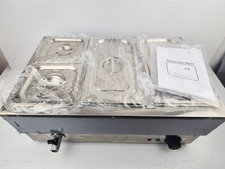 TAIMIKO kommerzieller elektrischer Speisenwärmer - Edelstahl - 4 x Pfannen