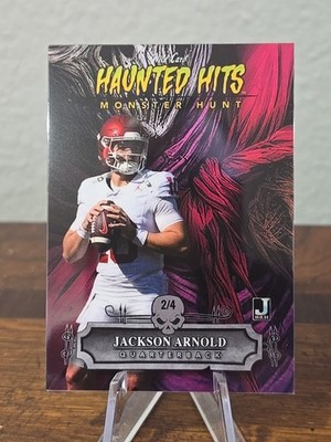 2024 JACKSON ARNOLD W.C. HAUNTED HITS RED PARALLEL SCARECROW #HHS-JA /4 AUBURN