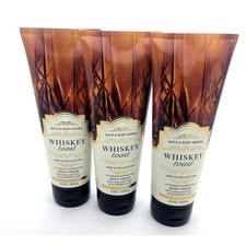 Lot of 3 - Bath Body Works WHISKEY TOAST Ultimate Hydration Body Cream Men NEW