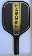 Engage Trident Pickleball Paddle Black and Gold Colorway