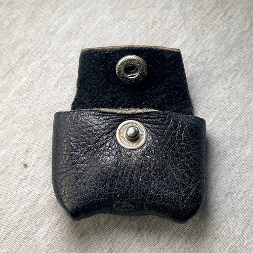 Mini Miniatur Ledertasche Tasche Druckknopf vorne klein klein 1" x 2" - Bild 2 von 5