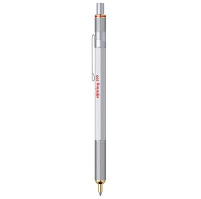 Rotring 800 Silver Ballpoint Pen Medium Point Refillable High Quality Ink