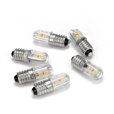 1STK E10 6V LED Schraubsockel Birne Glühbirne Lampe Leuchte Warmweiß/weiß - Bild 1 von 4