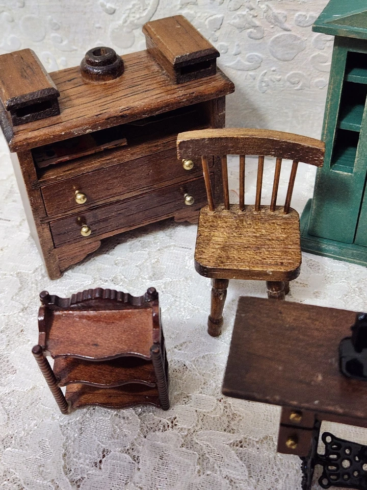 Kit de muebles vintage para casa de muñecas para sala de manualidades.L-3 Foto 2 de 4