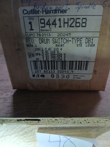 NEW CUTLER-HAMMER REV DRUM SWITCH-TYPE DB1 9441H268, 9441H268C