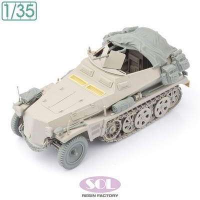 SOL RESIN FACTORY MM872, Detail up Set for Sd.Kfz.250/1 (TAKOM, 3D PRINTED, 1/35