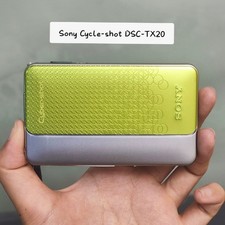 SONY Cyber-shot DSC-TX20 Green 16.2MP Compact Camera 4x Zoom Tested English Menu