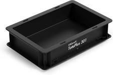Stackable Storage Bin - Heavy-Duty Plastic Organizer Box and Tray with Straight