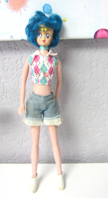 Sailor Merkur Anime Puppe 90s Barbie Igel Sailor Moon Vintage