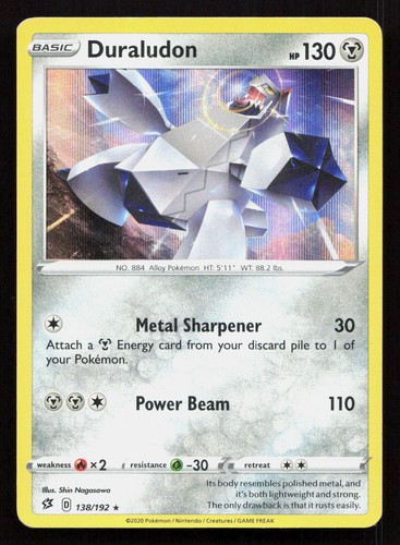 DURALUDON (SWSH REBEL CLASH) 138/192 Pokemon DECK EXCLUSIVES