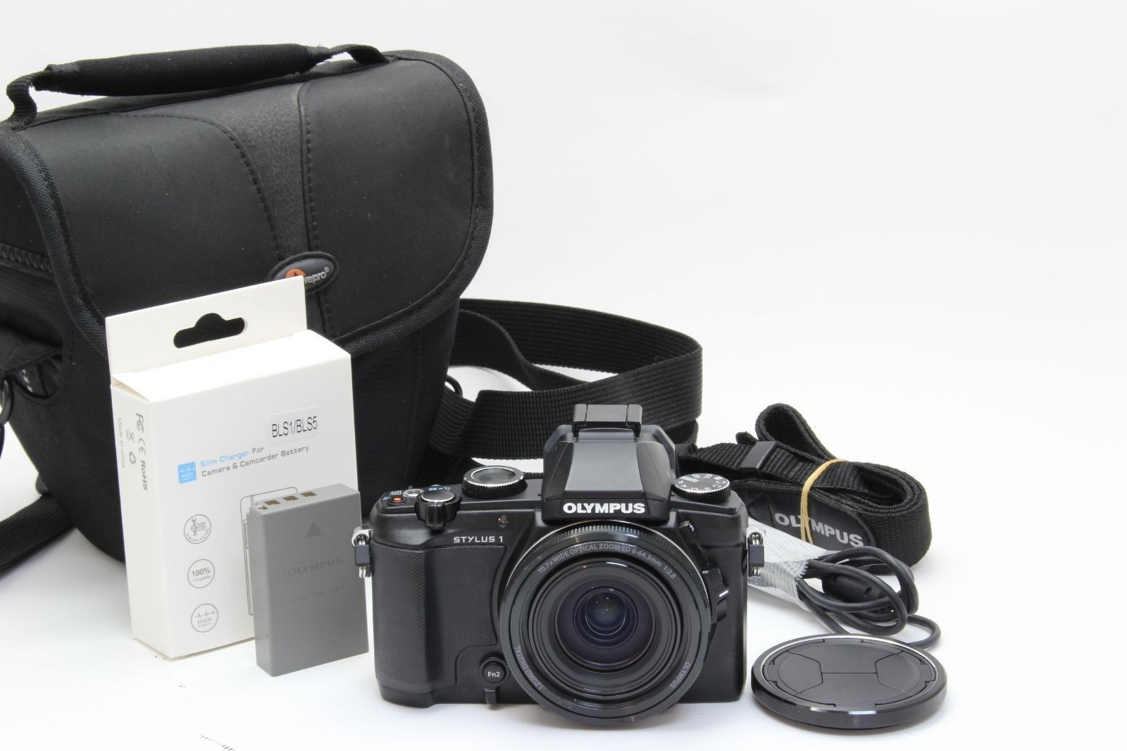 Olympus STYLUS 1 Compact Digital Camera 12MP EVF Tested Working Japan