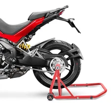ConStands Rear Paddock Stand Ducati Multistrada 1200 10-17 red, Single Swing Arm