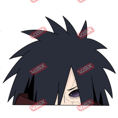 Madara Uchiha Anime Peeker Bumper Sticker Vinyl Decal Car Naruto Window