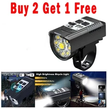 Bicycle Front Headlight Super Bright LED Bike Light USB Rechargeable New Black