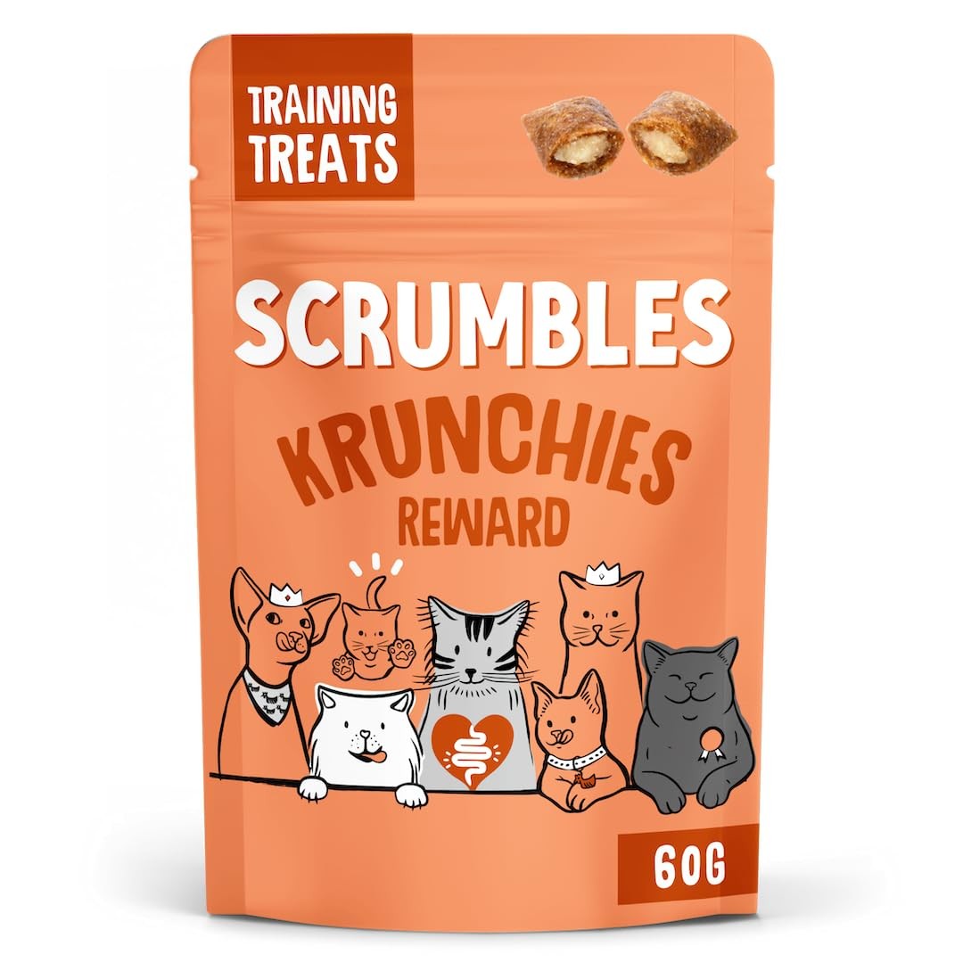Scrumbles Chicken Krunchies, Pillow Cat Treats, 60g 60 g (Pack of 1)
