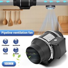 4" Inline Duct Fan Ventilation Exhaust Fan EC Motor for Grow Tents Hydroponics
