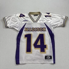 JMU Dukes Football Jersey Youth S Throwback CAA Patch Mesh Gameday Practice Play