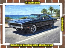 Metal Sign - 1970 Dodge Charger 500 5 Watercolor - 10x14
