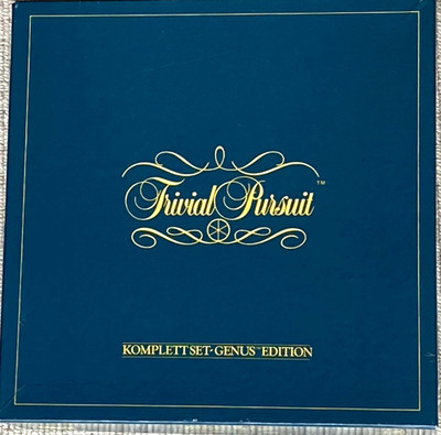 TRIVIAL PURSUIT Komplettset-Genus Edition Brettspiel Parker 73003 (1984)