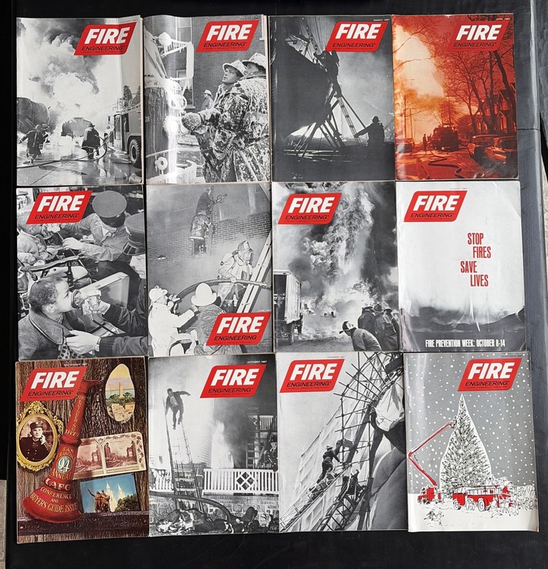 1967 FIRE ENGINEERING Magazines COMPLETE YEAR  - LOT of (12) Buyers Guide VTG