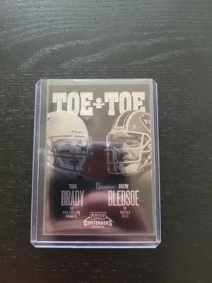 2004 Playoff Contenders TOM BRADY TOE 2 TOE #d 75/375 with Drew Bledsoe
