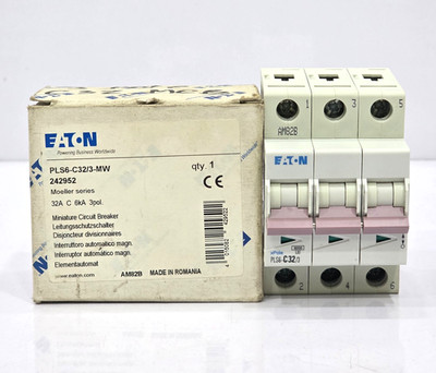 EATON PLS6-C32/3-MW MINIATURE CIRCUIT BREAKER MW-242952 3 POLE