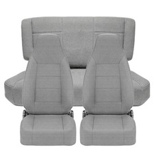 Full Set Front And Rear Seat Covers For Jeep Wrangler Tj Front Rear Gray Full Set Front And Rear Seat Covers For Jeep Wrangler Tj Front Rear Gray