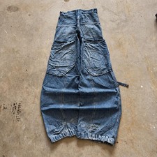 baggy V.B. big pocket wide leg vtg y2k skater jnco styl rave denim jeans 32x33