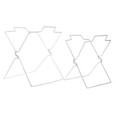  2pcs Foldable Trash Bag Holder - Kitchen Trash Bag Stand Rack - Collapsible