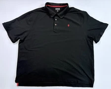 IZOD Advantage Polo Shirt Men’s Size 4XL Black With Red Logo