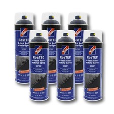 Technolit RosTEC 4-fach Rostschutz-Spray RAL 9005 tiefschwarz 6 x 500 ml