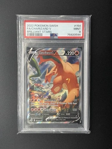 2022 Pokémon SWSH Charizard v Brilliant Stars PSA 9 Alternate Art 154/172