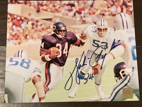 Walter Payton Autograph “BEARS” Signed 8x10 Photo. HOF. With COA