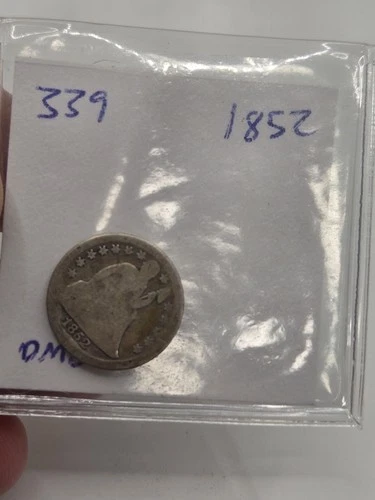 1852 P LIBERTY SEATED DIME TYPE COIN GOOD ☆ Toned ☆ Original Look
