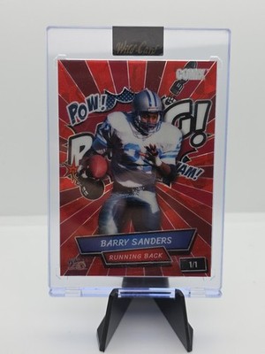 2026 Wild Card 1/1 Barry Sanders America 250 Red Foil Comix Sealed Lions Legend