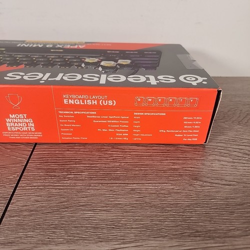 SteelSeries - Apex 9 Mini 60% Wired Adjustable Switch Gaming Keyboard New - Picture 6 of 7
