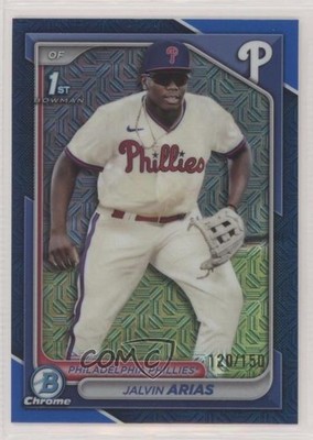 2024 Bowman Chrome Prospects Mega Box Blue Mojo Refractor /150 Jalvin Arias 00cp
