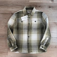 Image of The Stronghold Checked Overshirt Shacket Utility Green Size Small