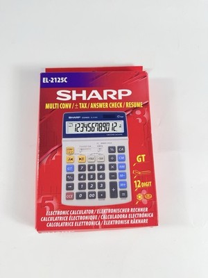 Sharp EL-2125C Tischrechner 12-stellig Steuer GT Bürorechner