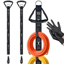 2Pack Extension Cord Organizer Extension Cord Hanger with 5 Detachable Straps