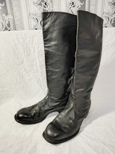 Vintage Chromed Soviet Army Officer Boots 1949 20th century "SEVEROKHOD" size 42