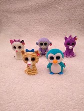TY Beanie Boos Mini Boo Cats Monkey Penguin Unicorn Lot of 5 Figures