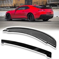 Chevy Camaro 2014-2015 Zl1 Style Carbon Fiber Rear Spoiler W Black Wickerbill Chevy Camaro 2014-2015 Zl1 Style Carbon Fiber Rear Spoiler W Black Wickerbill