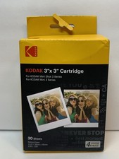Kodak 3 x 3 Instant Print Cartridge Mini Shot Sheets 30 Sheet Pack - New, Open