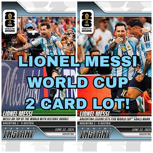 2026 Panini Instant FIFA World Cup #88 #89 Lionel Messi Argentina PRESALE RECORD