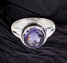 African Amethyst Gemstone 925 Sterling Silver Handmade Jewelry Ring All Size