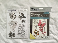 Indigo Blu ?Retro Christmas? Code RC1 & Sheena ?Butterfly Beauty? A5 stamp sets